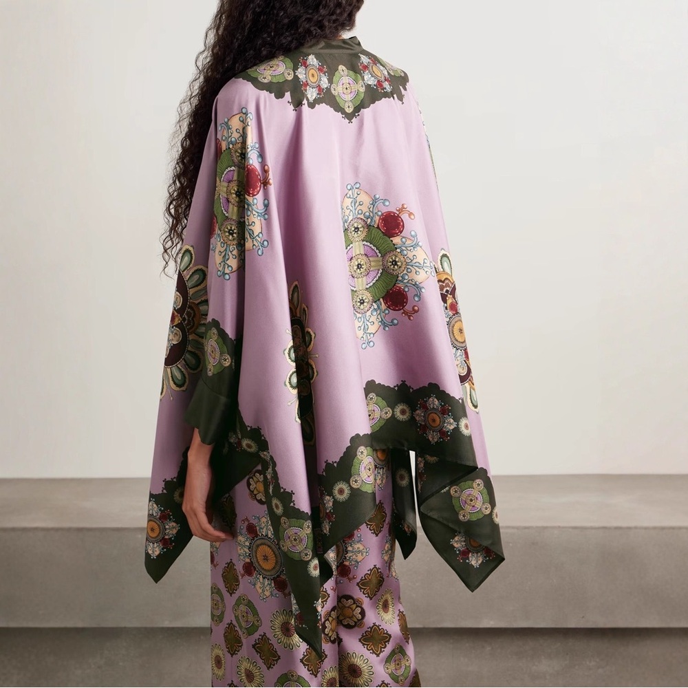 Zimmermann Lavender & Olive Printed Wide-Leg Two-piece set - Picture 4 of 4